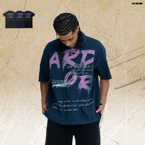 เสื้อยืดโอเวอร์ไซส์ลายพิมพ์ดิจิทัลลายกากบาทสไตล์วินเทจโกธิคสตรีทแวร์สำหรับผู้ชาย พร้อมสโลแกน '<span class=keywords><strong>You</strong></span> Can <span class=keywords><strong>Do</strong></span> Anything' ผลิตจากผ้าฝ้าย 100% - Product Image 2