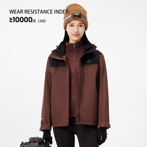 PELLIOT Manteaux d'extérieur chauds pour femmes Imperméable doublé polaire <span class=keywords><strong>3</strong></span> <span class=keywords><strong>en</strong></span> <span class=keywords><strong>1</strong></span> Randonnée Hiver Vestes d'extérieur - Product Image 4