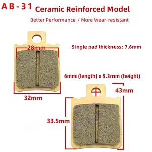 Pastillas de Freno al por Mayor para Bicicleta Eléctrica, Pastillas de Freno de Disco con Bomba AB, Pastillas de Freno de Cerámica Resistentes al Desgaste - Product Image 5