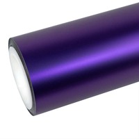 Film de protection de peinture automobile ultra mat violet foncé, base TPU, couleur stable, film de protection pour voiture