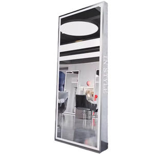 Miroir sur pied Art Déco en verre grand format pour <span class=keywords><strong>salon</strong></span> <span class=keywords><strong>de</strong></span> <span class=keywords><strong>coiffure</strong></span>, idéal pour la beauté et le maquillage - Vente en gros - Product Image 5