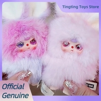 Véritable Baby Three Super Mini Bunny Series Blind Box Kawai Vinyl Plush Pendant Figure Dolls Mystery Box Trendy Toys Xmas Gift