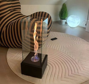 <span class=keywords><strong>Table</strong></span> <span class=keywords><strong>de</strong></span> foyer <span class=keywords><strong>portable</strong></span> noire pour intérieur et extérieur, foyer <span class=keywords><strong>de</strong></span> <span class=keywords><strong>table</strong></span> à alcool pour décoration - Product Image 1