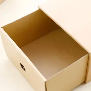 Kotak kardus kertas kraft kustom pabrik kemasan pengiriman makanan dengan tutup dan pemisah untuk bisnis kecil