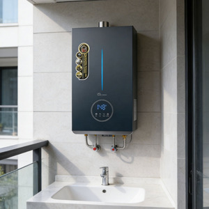 Chauffe-eau instantané électrique et gaz 24 kW à <span class=keywords><strong>prix</strong></span> de gros, avec affichage LED, en cuivre, à température constante, pour usage domestique - Product Image 2