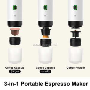 Cafetera Portátil 3 en 1, Cafetera <span class=keywords><strong>de</strong></span> Cápsulas Portátil, Recargable por USB, Semiautomática, Inalámbrica, Máquina <span class=keywords><strong>de</strong></span> Café Espresso <span class=keywords><strong>de</strong></span> Viaje - Product Image 1