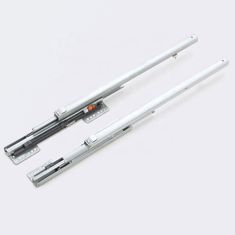 Hydraulic soft close softclose closing damping damped guide rail sliding slider slide for kitchen cabinet pull out drawer basket