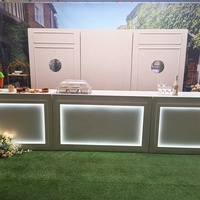 Table de réception élégante personnalisée, station de boissons moderne, table de bar, support de table de bar pour mariage et fête