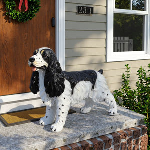 Лидер продаж, реалистичная скульптура кокер-спаниеля, устойчивая к погодным условиям, в натуральную величину, статуя собаки для сада и внутреннего использования на открытом воздухе - Product Image 4