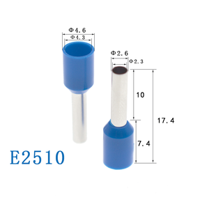 1000 cái/túi E2510 cách điện thiết bị đầu cuối ống loại pre-cách điện thiết bị đầu cuối đầy màu sắc cách điện thiết bị đầu cuối - Product Image 2