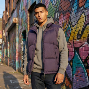 <span class=keywords><strong>Chaleco</strong></span> <span class=keywords><strong>Acolchado</strong></span> para <span class=keywords><strong>Hombre</strong></span>, Chaqueta <span class=keywords><strong>sin</strong></span> Mangas con <span class=keywords><strong>Cuello</strong></span> Alto y Cierre, <span class=keywords><strong>Chaleco</strong></span> Cálido para Invierno, Casual y para Actividades al Aire Libre - Product Image 1