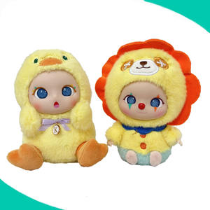 3d mini giocattolo carino kawaii divertente cartone animato creativo peluche peluche bambola con faccia di plastica - Product Image 2