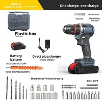 Perceuse et visseuse à chocs sans fil de qualité industrielle 16,8 V avec support OEM, batterie 2,5 Ah, couple de 80 N.m