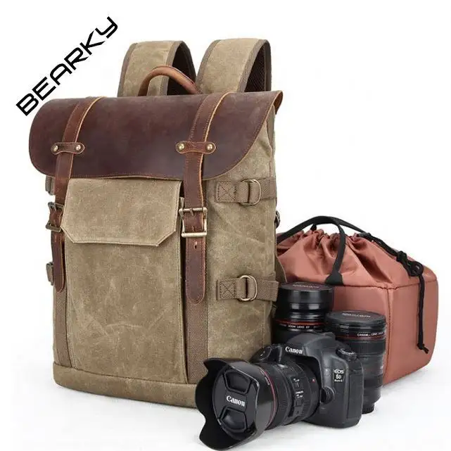 High demand products to sell Vintage Large Multifunctional Canvas Camera Bag