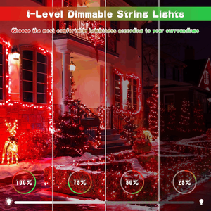 Guirlandes lumineuses pour Noël, Halloween, jardin, décoration de <span class=keywords><strong>la</strong></span> maison, guirlandes lumineuses LED connectables rouge et vert pour Halloween, 8 modes avec minuterie - Product Image 4