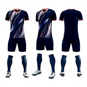 Bajo MOQ Camisetas de fútbol personalizables de secado rápido Entrega rápida Juego de kit de fútbol de 15 días con Jersey y pantalones cortos - Product Image 4