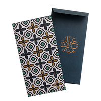 Personnalisé 2025 nouveau Eid Ramadan cadeau argent portefeuille emballage Eid Mubarak musulman argent paquet espèces papier enveloppes