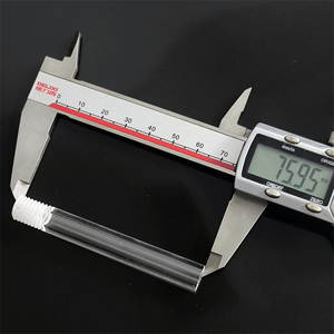 Klare Hochtemperatur-Quarz rohre mit Gewinde - Product Image 2