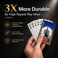 Cartes à Jouer Personnalisées avec Logo, Portables, Écologiques, Durables, en Papier, pour Jeu de Poker Anglais, Surface Brillante, Divertissement à Domicile