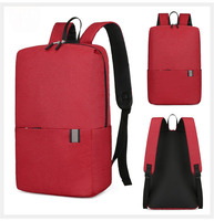 Sac à dos d'ordinateur portable unisexe léger et simple en tissu Oxford pour l'école, personnalisable avec logo, style minimaliste, vente en gros