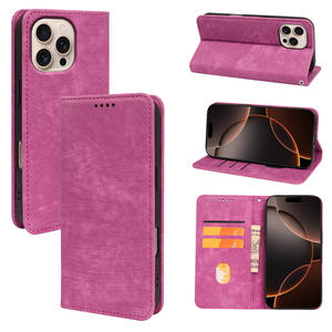 Funda Tipo Cartera para Teléfono Celular <span class=keywords><strong>iPhone</strong></span> 18 Pro Max 17 17e 16 16e 15 Pro 14 13 12 para <span class=keywords><strong>iPhone</strong></span> 11, Funda Protectora Magnética de Cuero - Product Image 1