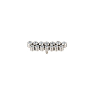 ASTM-pendientes de titanio con rosca interna para mujer, aretes, aros, cartílago, Rook, lóbulo, Circonia cúbica, Labret - Product Image 5