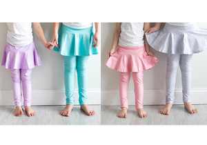En stock, vêtements de sport tendance, couleur unie, pantalon long pour filles, jupe, nouveaux designs, vêtements pour bébés, vente en gros, vêtements pour sœurs, vêtements pour enfants - Product Image 2