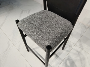 High Quality Luxury Nordic Style Ash Solid Legs <strong>Breakfast</strong> Hotel Cafe Counter <strong>Bar</strong> <strong>Height</strong> <strong>Bar</strong> Stools - Product Image 4