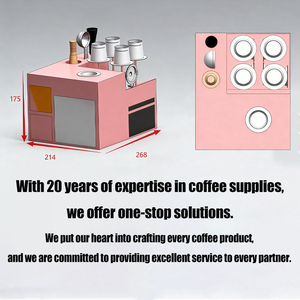 Molinillo de Café Manual <span class=keywords><strong>Klam</strong></span> Personalizado en Forma de V, Diseño Clásico, Resistente, de Acero al Carbono, Color Negro para Exteriores, Juego de Café para Cafetería - Product Image 5