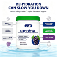 Complexe d'hydratation avancé aux électrolytes, saveur raisin, 468 g (1 lb), sans sucre