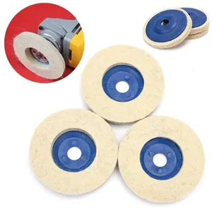 4 Inch 100Mm Len Đánh Bóng Bánh Xe Buffing Pads Góc Mài Bánh Xe Cảm Thấy Đĩa Đánh Bóng Cho Kim Loại Đá Cẩm Thạch Thủy Tinh Gốm Sứ