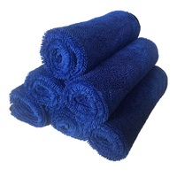 Accessoires automobiles : Serviette de séchage pour voiture en microfibre à boucles torsadées simples 8000 GSM, 40*60 cm, pour le detailing automobile, le lavage et le nettoyage