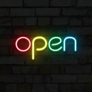 Neon Đăng Tùy Chỉnh Led Trang Trí Neon Ánh Sáng Pizzeria <span class=keywords><strong>Pub</strong></span> Đăng Sáng Lên Mở Đóng Neon Dấu Hiệu - Product Image 1