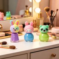 Capuchon de flacon de vernis à ongles en silicone de qualité alimentaire, forme animal de dessin animé, avec logo personnalisé, design inspiré d'IP, pour cosmétiques et artisanat original