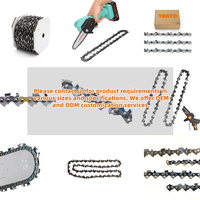 Chaîne de tronçonneuse CHAIN-TY15TP-100FT, bobine de 100 pieds, pas de 1/5 po, jauge de 0,043 po, semi-ébène, pour pièces de tronçonneuse à essence