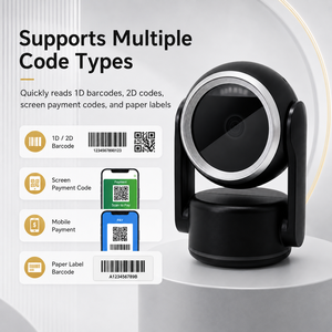 Escáner de Código de Barras de Escritorio X32, Lector de Códigos QR CMOS, 500K Píxeles, Detección Automática para Pagos en Puntos de Venta de Supermercados - Product Image 4