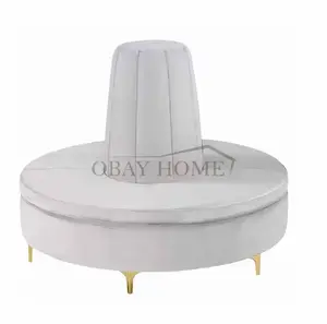 Ensemble de canapés à dossier haut en forme de demi-lune pour réception restaurant Crown - Product Image 2