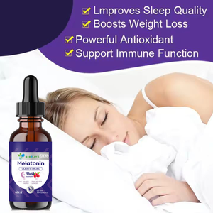 Gouttes liquides de mélatonine végétaliennes 60 ml à marque privée OEM pour un sommeil profond, saveur naturelle, complément pour adultes (déconseillé aux femmes enceintes) - Product Image 5