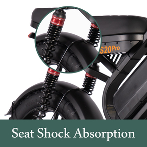 S20 Original Electric Fat Tire Bike 250W 500W 1000W E-Bike con batería de litio de 48V y capacidad de 18ah Fashion Ebike V20 - Product Image 4