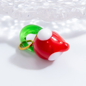 Colgantes con forma de fruta, dijes de acero inoxidable para hacer joyas, accesorios DIY, regalo unisex, piña, fresa, sandía - Product Image 2