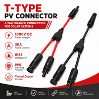 Connecteur en Y solaire mâle et femelle 1000V/1500V pour câbles et connecteurs photovoltaïques