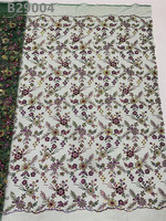 Vert Afrique Mode Sequin Broderie Dentelle Tissu Maille Dentelle Française Avec Perles Robe Tulle pour Robes De Mariée