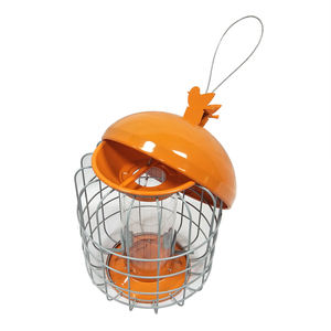 Cage en fil métallique anti-écureuil/déflecteur d'extérieur mangeoire pour oiseaux sauvages avec Double Ports d'alimentation Tube en plastique - Product Image 6