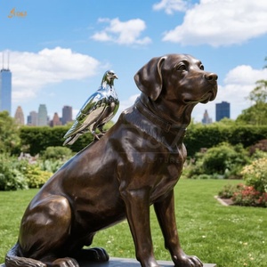 Escultura <span class=keywords><strong>de</strong></span> Perro <span class=keywords><strong>de</strong></span> Chocolate en Bronce Fundido en Frío <span class=keywords><strong>de</strong></span> Primera Calidad, Estatua Detallada <span class=keywords><strong>de</strong></span> Perro <span class=keywords><strong>de</strong></span> <span class=keywords><strong>Caza</strong></span>, Decoración Pública para Parques, Escultura <span class=keywords><strong>de</strong></span> Labrador en Bronce - Product Image 4