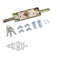 Serrure de porte à enroulement en acier inoxydable de sécurité avec installation par vis et clés en laiton