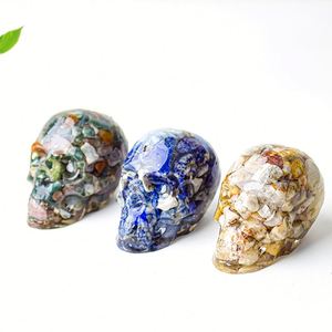 Natural Crystal Chip Resin Figurine - Gothic Home & Desktop Decor Ornament - Product Image 2