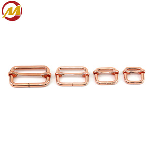 Smooth Plated <b>Strap</b> <b>Adjuster</b> Buckles Multi Size Metal Sliders for Bag <b>Straps</b> Dog Leashes Belts and Outdoor Gear - Product Image 1