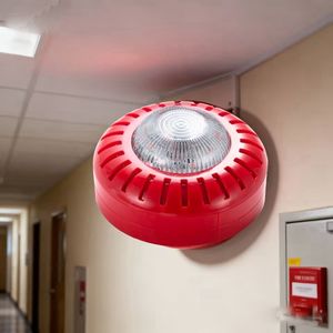 Sirena Estroboscópica Contra Incendios de Tono Continuo, LED, Montaje en Pared, DC12-24V, 60fpmin, para Alarma de Incendio, Venta al Por Mayor de Fábrica - Product Image 1