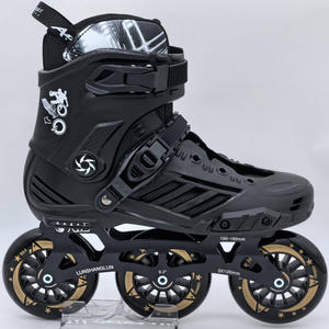 Patins à roulettes tendance, best-sellers, de haute qualité, pour le patinage artistique, avec dessus en cuir et 3 freins avant en PU sur les roues - Product Image 1