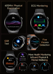 TK27 Smartwatch 1.43 Inch AMOLED Full Touch Screen ECG Body Fat Monitor BT Calling AI Voice Assistant Flashlight Smart Watch - Product Image 5